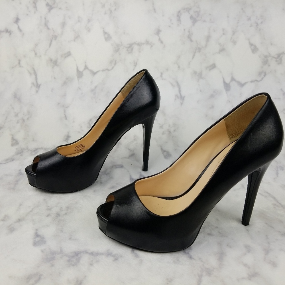 Guess Black Open Toe 5 inch high heels size 7